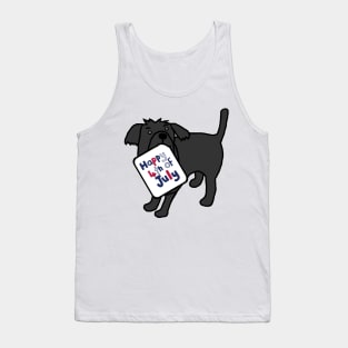 Happy 4th of July says Dog Tank Top